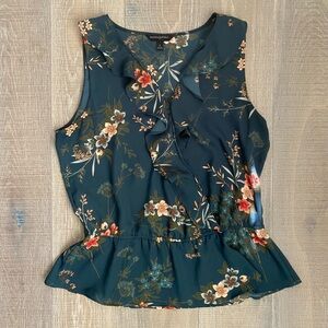 Banana Republic Floral Ruffle Blouse